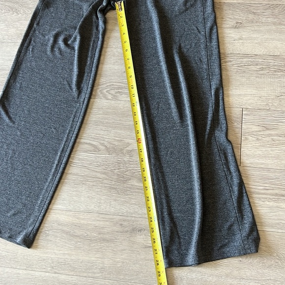 80s Max Studio Gray knit jersey Pantsuit Slinky Relaxed Silhouette - Picture 11 of 17